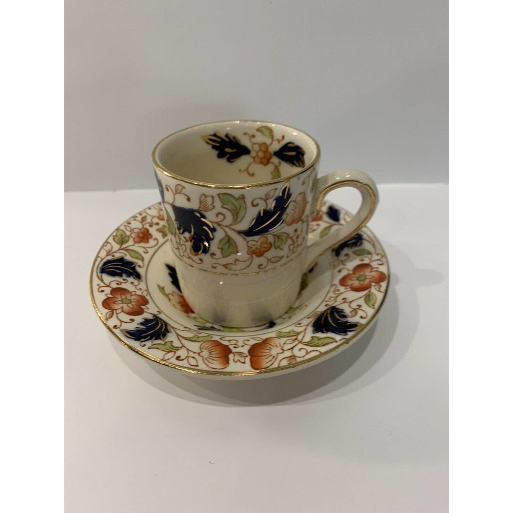 Burleigh Ware Burgess & Leighton Demitasse Gordon Ware Cup & Saucer
